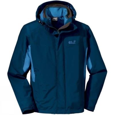 Chaquetas Jack Wolfskin Unbound Hombre Azules - Chile DIN715894